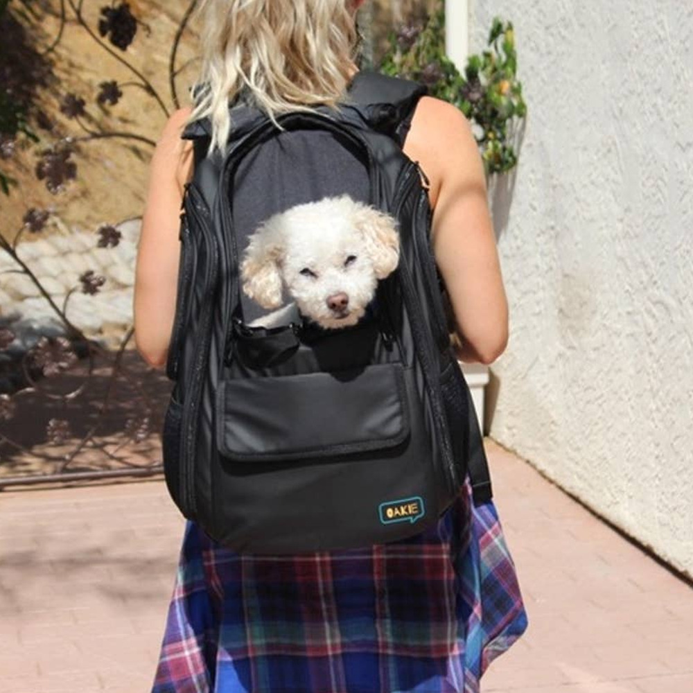Airline Pet Carrier Backpack Small Dog Cat Hiking Travel Bag 20lb NEW - Picture 6 of 7